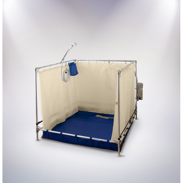 Fawssit Portable Showers 46'' W 44'' H SemiFrameless Rectangle